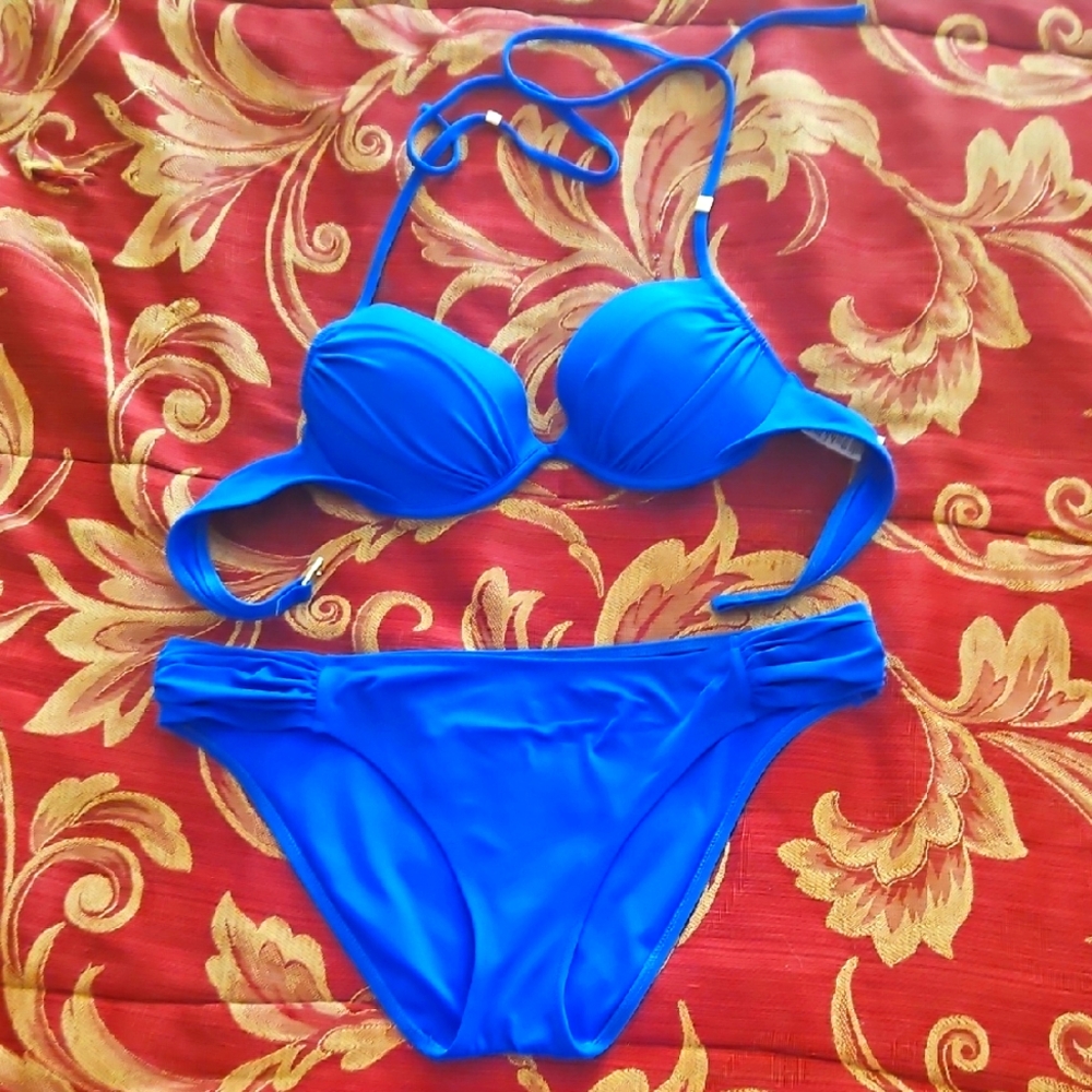 Blue Women's Bikini Set.  Sz M